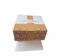 50 boites pâtissières carton colorées 16 x 8 cm
